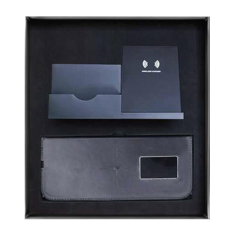 Promotional Gift Sets With Inclusion Of Cushioned Gift - Wireless Desk Charger & Charging Mouse Pad